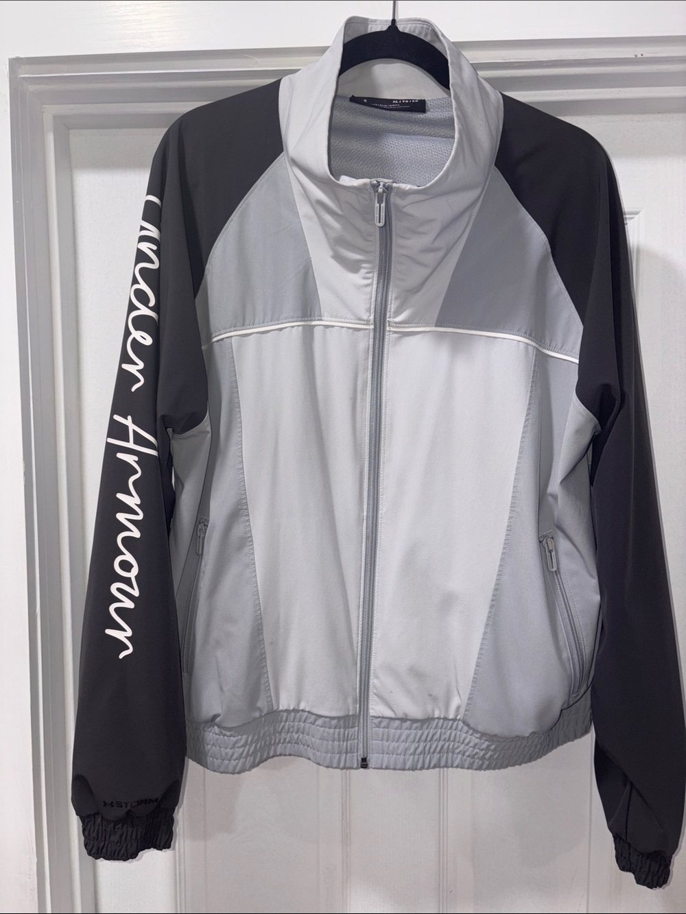 Under Armour Light Gray and Black Women's Athletic Jacket